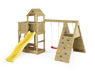 Spielturm Fluppi KDI inkl. Einzelschaukel + Rutsche Produktbild #10