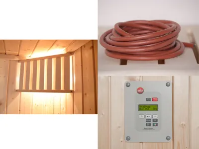 Sauna Elementsauna SPARSET Sara 2 inkl. 9,0 kW Bio-Ofen mit ext. Steuerung + Anschlusskabel Produktbild #4