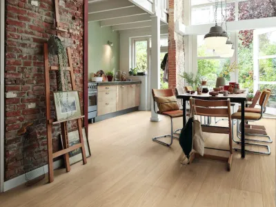 Parkett PD 450 Eiche harmonisch cremeweiß 9005 Landhausdiele Gebürstet Produktbild #3