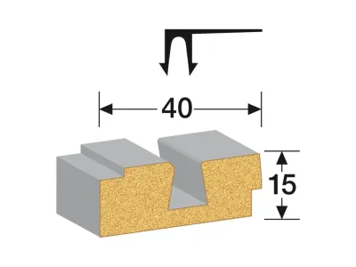 Wand- und Deckenleiste Edelstahl 63 Dekor Produktbild #3