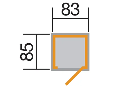Garten--Terrassenschrank 361 14 mm naturbelassen Produktbild #2