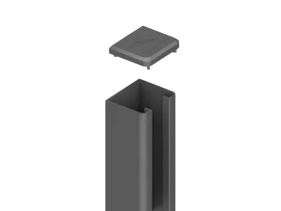 SYSTEM U-Montageprofil anthrazit Produktbild #1