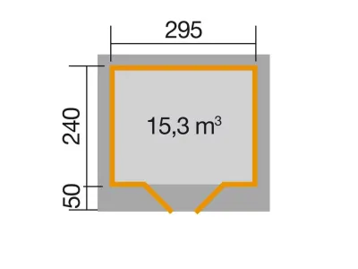Gartenhaus Designhaus 126 Plus Gr. 2 anthrazit Produktbild #2