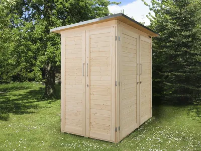 Gerätehaus Garten [Q] Kompakt naturbelassen Produktbild #1
