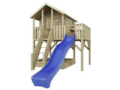 Stelzenhaus Big House XL KDI inkl. Rutsche blau Produktbild #2