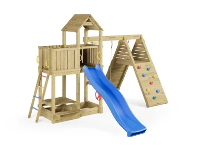 Spielturm Fluppi KDI inkl. Einzelschaukel + Rutsche Produktbild #9