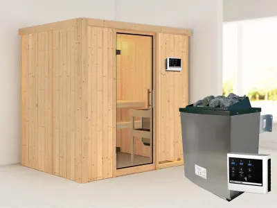 Sauna Systemsauna Bodin, inkl. 9 kW Ofen mit externer Steuerung Produktbild #1