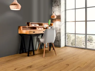 Parkett Eiche rustikal astig lackiert Landhausdiele Produktbild #1