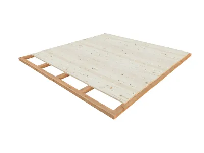 Gartenhaus Grace 8,1+8,1 m² 56 mm naturbelassen Produktbild #9