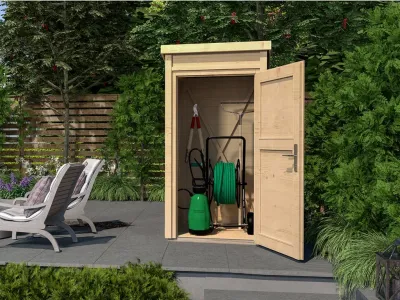 Gerätehaus Blockbohlenhaus 367 21 mm naturbelassen Produktbild #1