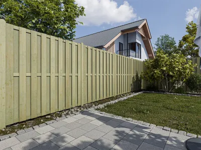 Bretterzaun Pinus DIY-Bausatz Kiefer KDI grün Produktbild #2