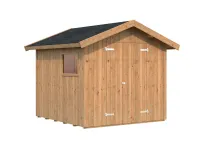 Gerätehaus Nils 5,4 m² 16 mm braun tauchimprägniert Produktbild #1
