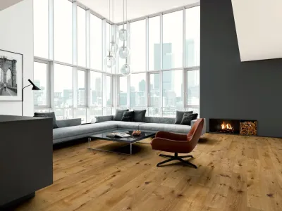 Parkett Eiche markant geräuchert geölt Landhausdiele gebürstet Produktbild #3