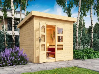 Gartenhaus Northeim 3 – mit naturbelassenem Holz Produktbild #8