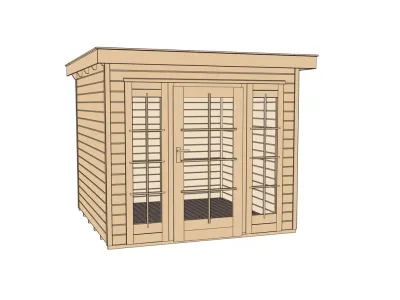 Gartenhaus 172 Gr. 1 21 mm naturbelassen Produktbild #3