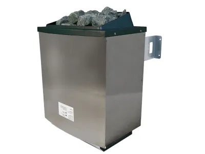 Sauna Elea mit bronzierter Glastür und Dachkranz + 9 kW Saunaofen ext. Strg. Produktbild #13