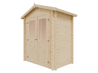 Gartenhaus BBH "Mini 2 A" 28 mm Satteldach Produktbild #8