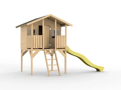 Stelzenhaus Toby inkl. Rutsche gelb Produktbild #9