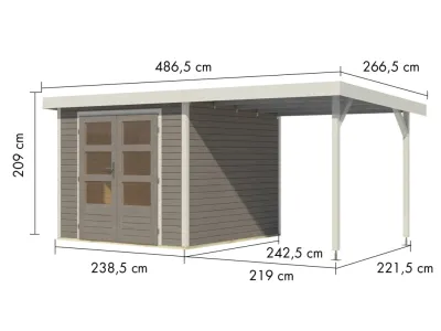 Gartenhaus Jupiter 3,5 19 mm Produktbild #7