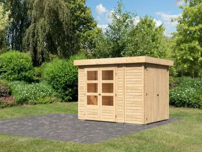 Gartenhaus SET Retola 2 19 mm naturbelassen, inkl. Anbauschrank Produktbild #7