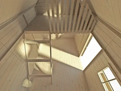 Stelzenhaus Madrid KDI inkl. Rutsche gelb Produktbild #6