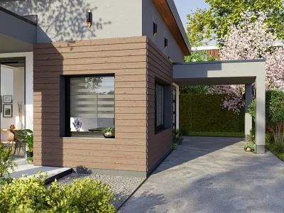 Fassade Keilspundprofil Kanadische Lärche Produktbild #2