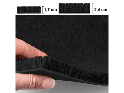Kokosmatte Schwarz Fußmatte Fußabtreter Schmutzfangmatte Türmatte Fußabstreifer Produktbild #5