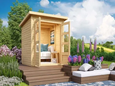 Gartenhaus Stockach 2 19 mm naturbelassen Produktbild #1