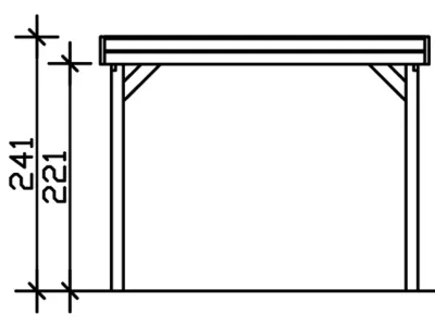 Einzelcarport Friesland Produktbild #5