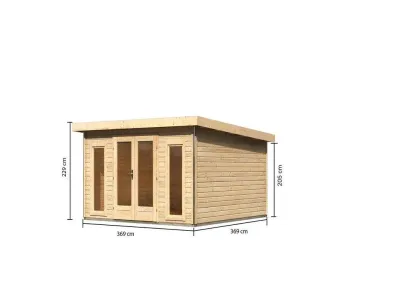 Gartenhaus Radeburg 3 40 mm naturbelassen Produktbild #8