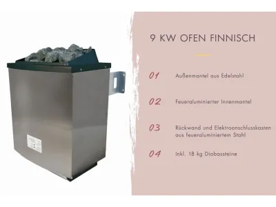 Fasssauna Quadro 1 38 mm naturbelassen mit bronzierter Ganzglastür Produktbild #6