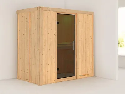 Systemsauna Variado graphit Ganzglastür Produktbild #1