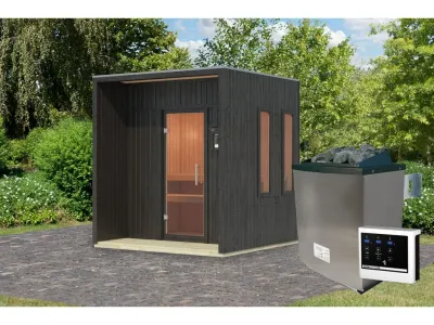 Saunahaus Arcadia 73 mm schwarz Produktbild #14