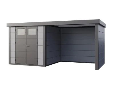 Gerätehaus Classico Lounge Large rechts, Lichtgrau Produktbild #1