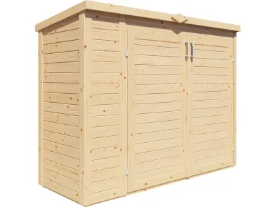 Geräteschrank Mülltonnenbox Multibox 3 14 mm natur Produktbild #2