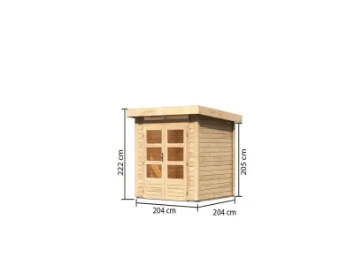 Gartenhaus Kandern 1 28 mm naturbelassen Produktbild #6