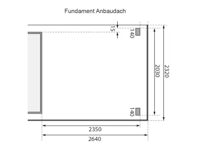 Gartenhaus Kolding 2 28 mm naturbelassen inkl. Anbaudach 2,4 m Produktbild #4