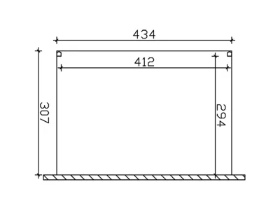 Terrassenüberdachung Genua Aluminium Produktbild #3