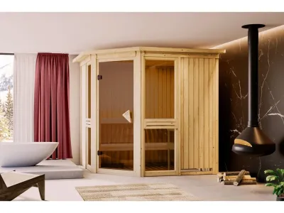 Sauna Amelia 2 SET mit Ofen 9 kW, externer Steuerung Produktbild #1