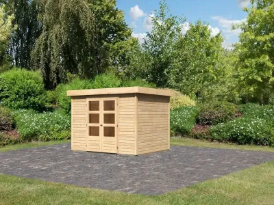 Gartenhaus Askola 5 19 mm naturbelassen Produktbild #1