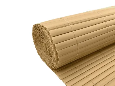 PVC-Sichtschutzzaun - Sichtschutzmatte Beige Produktbild #2