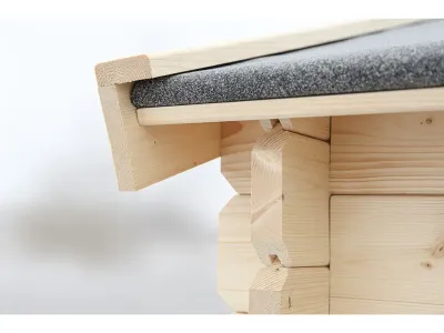 Gartenhaus Blockbohlenhaus CA2981 28 mm naturbelassen Produktbild #8