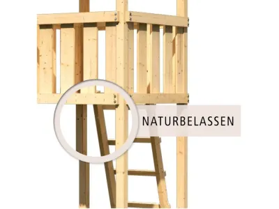 Spielturm Lotti naturbelassen inkl. Anbau Produktbild #3