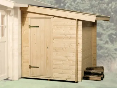 Anbauschuppen Gr. 2 für eine Wandstärke von 28 + 45 mm Produktbild #1