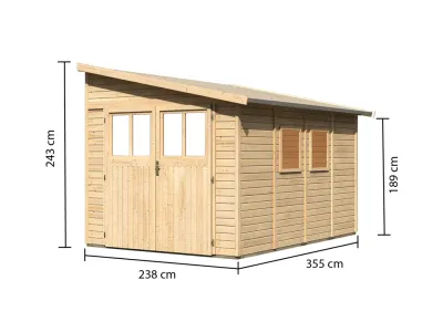 Gerätehaus Anlehnhaus Bomlitz 4 19 mm naturbelassen Produktbild #7