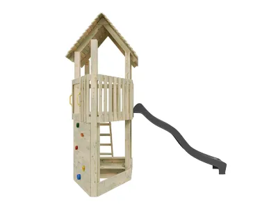 Spielturm Ship Tower KDI inkl. Rutsche grau Produktbild #9