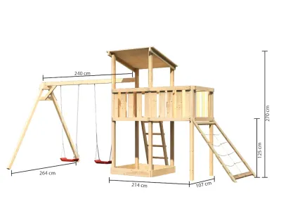 Spielturm Anna naturbelassen mit Varianten Produktbild #4