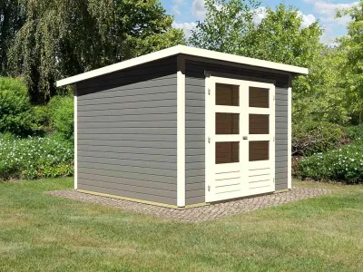 Gartenhaus Stockach 4 19 mm terragrau Produktbild #2