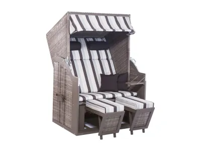 Strandkorb Trendy Pure Standard grau Design 435 Produktbild #1