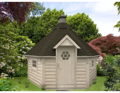 Grillkota Eva 8,7 m² 44 mm naturbelassen Produktbild #1
